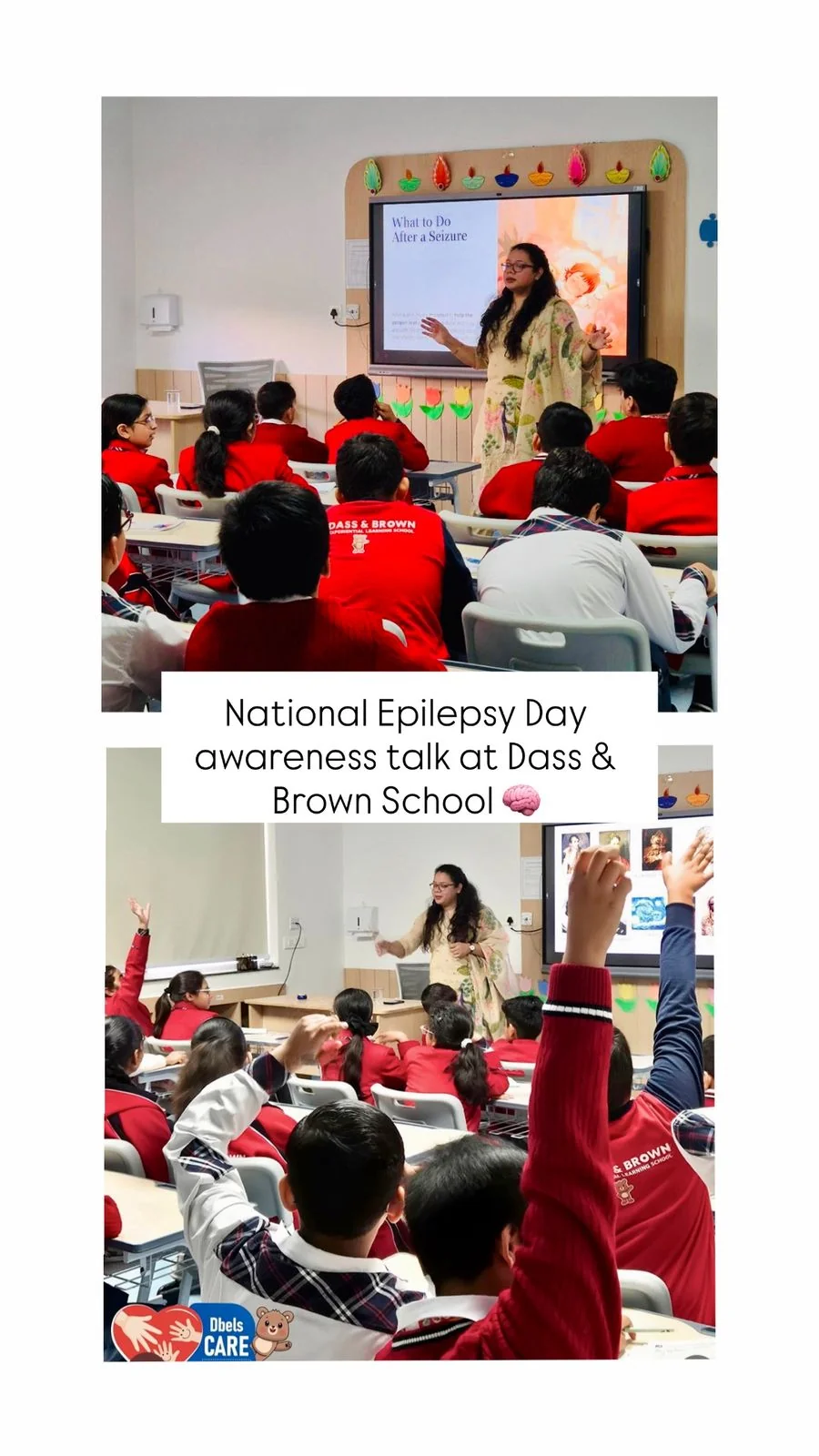 National Epilepsy Day awareness talk at Dass & Brown School